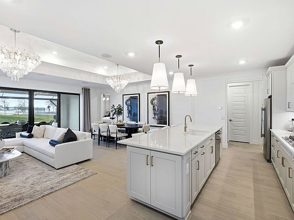 Kitchen overlooks the cafe and gathering room