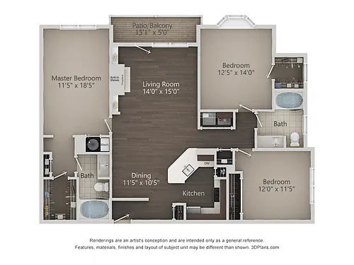 Floor plan D1