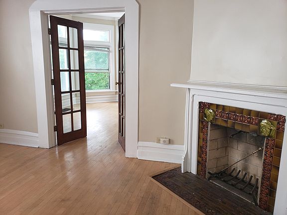 Vintage Fireplace in Living Room