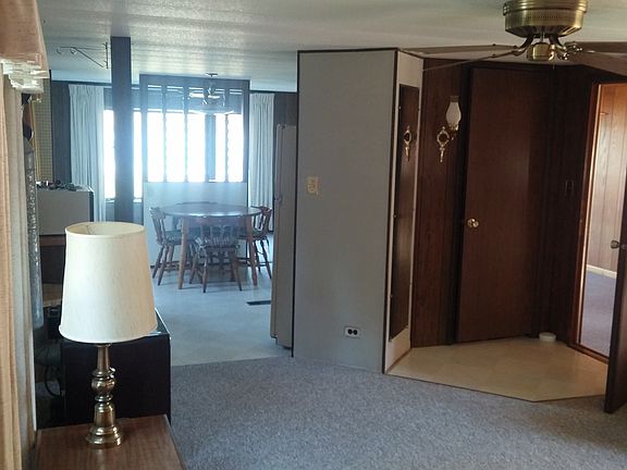 looking into kitchen