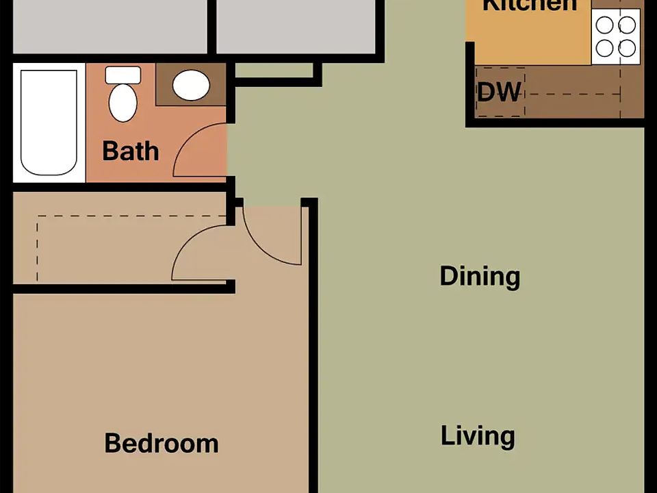 1 Bedroom Floor Pan
