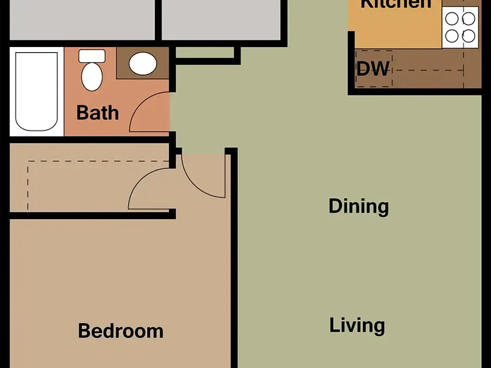 1 Bedroom Floor Pan