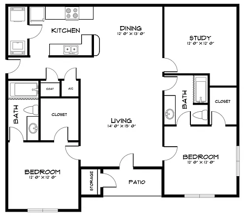 Floor plan B2