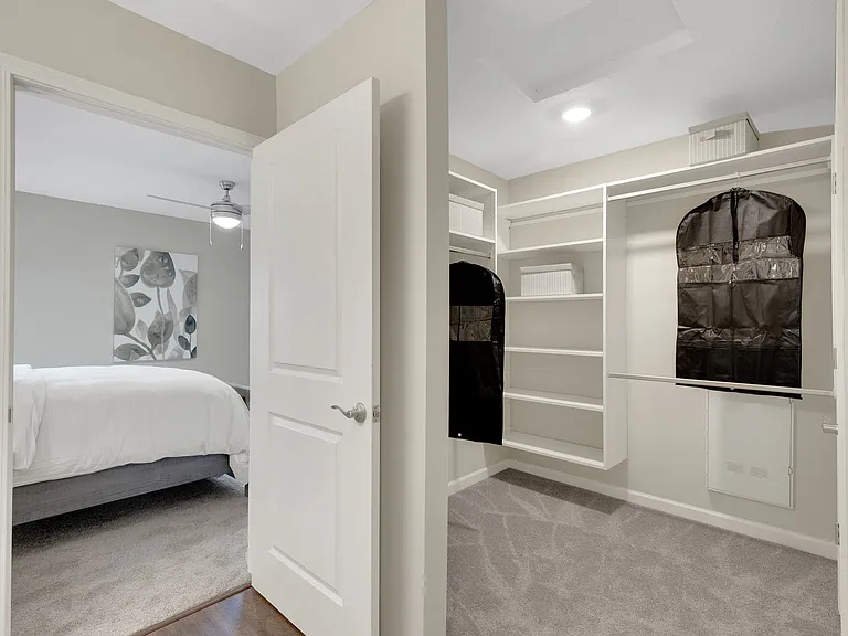 Ample Room for Storage in the Large Main Bedroom Closet
