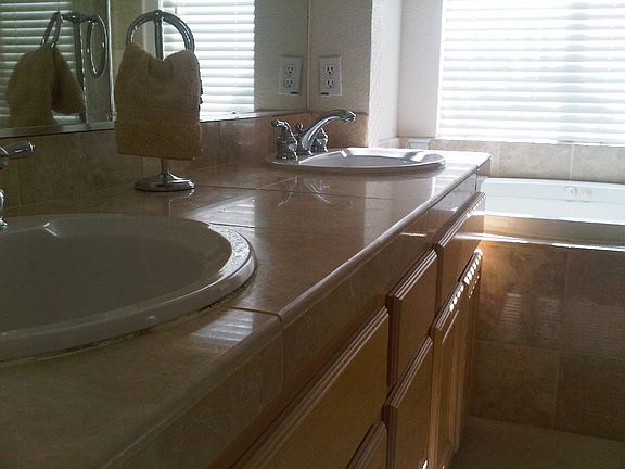 Dual Sink In Master Bathroom / Upgraded Tiles