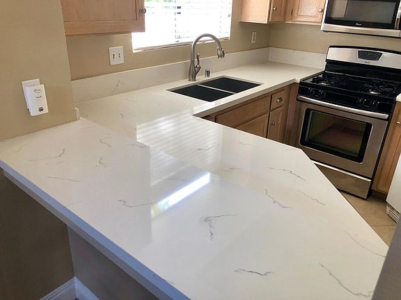 Brand new counter tops, fixtures and sink.