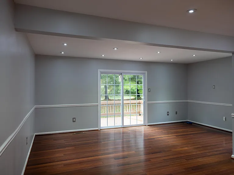 Sliding doors to the deck.