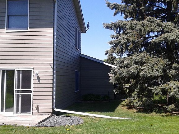 View of the patio door leading to the backyard