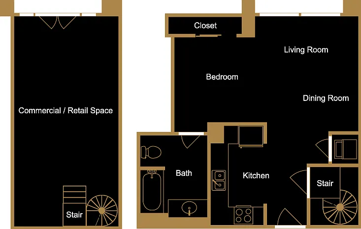 Live/Work Loft - L2 Floorplan Diagram