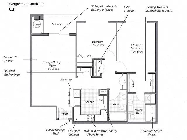Floor plan Model C2