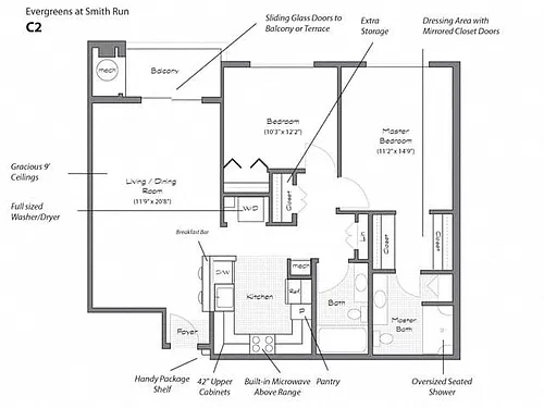 Floor plan Model C2