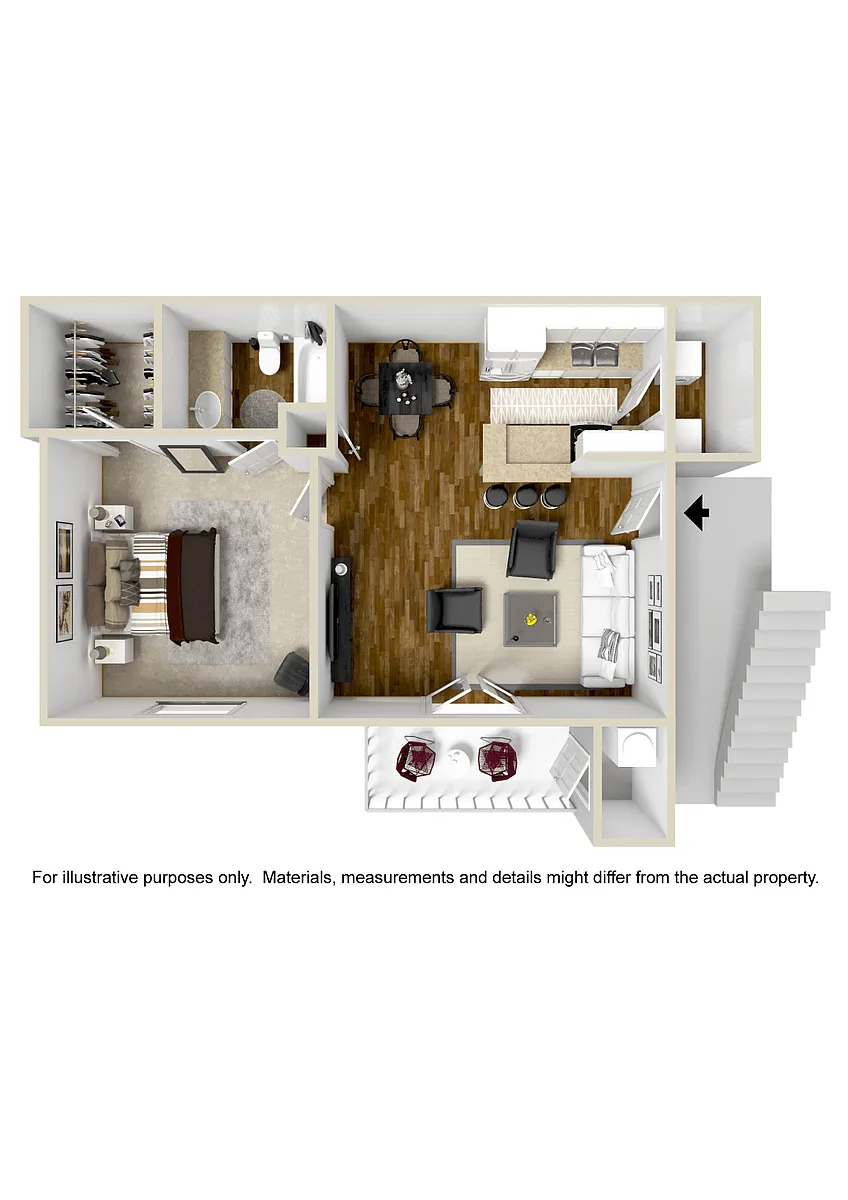 Floor plan One Bedroom