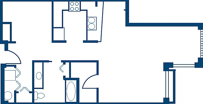 Floorplan Unit 204 Floorplan Unit 204