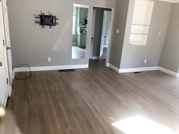 Living room from front corner