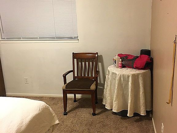 full size bed in bedroom