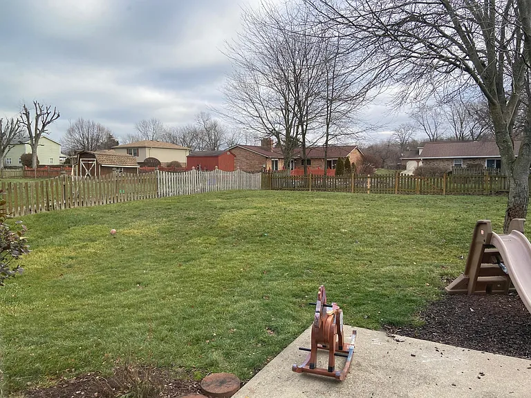 Fenced in Back yard