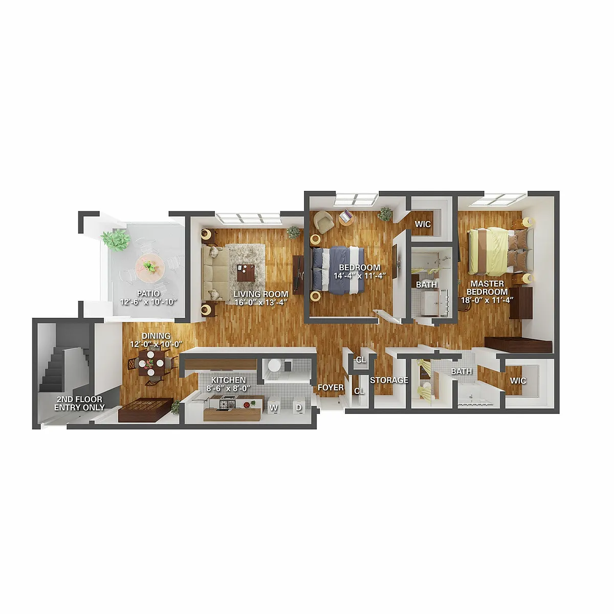 Floor plan Hidden Lake - Sycamore