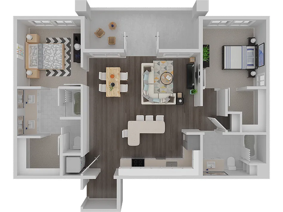 Floor plan 2 Bedroom A