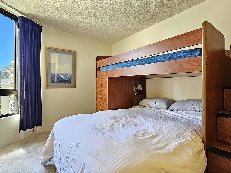 Bunk Beds in bedroom 2 with partial ocean view