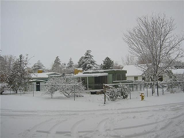 cabin in the snow