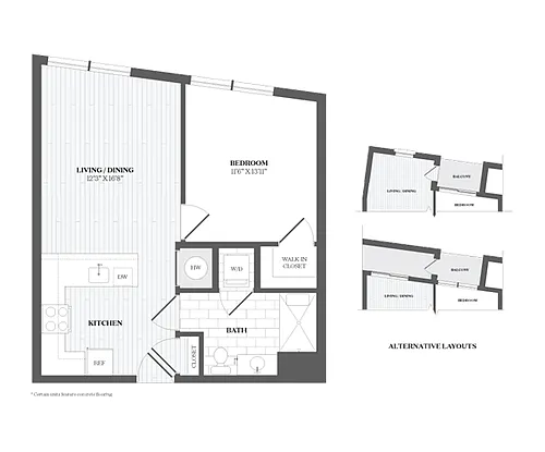 Floor plan 1 Bed/1 Bath-A3.1 367 Orange
