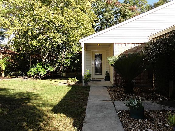 View of front door from entry gate
