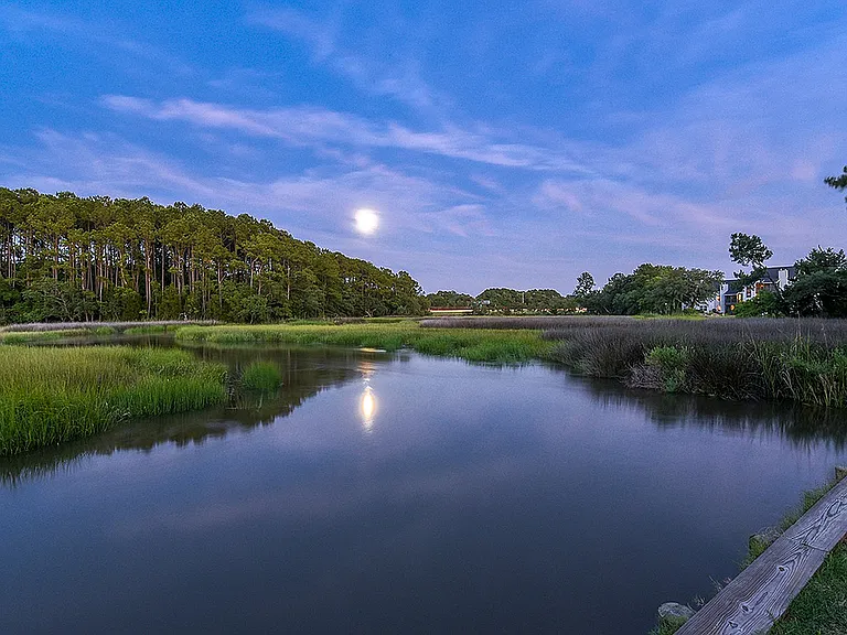 Full Moon at Sunset