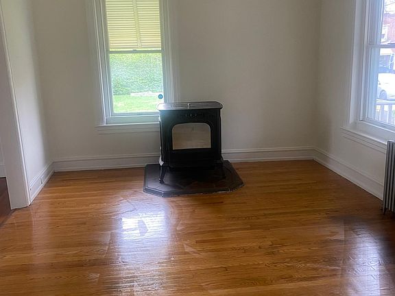 Living room with pellet stove