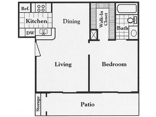 Floor plan A-1X1