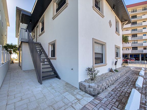 Rear of apartment complex