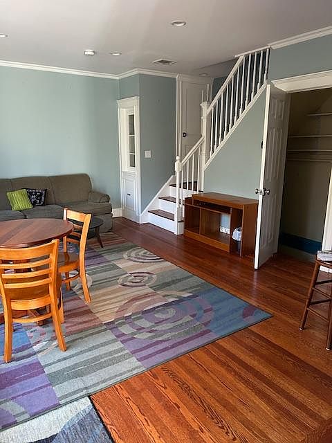 Main room, door to basement