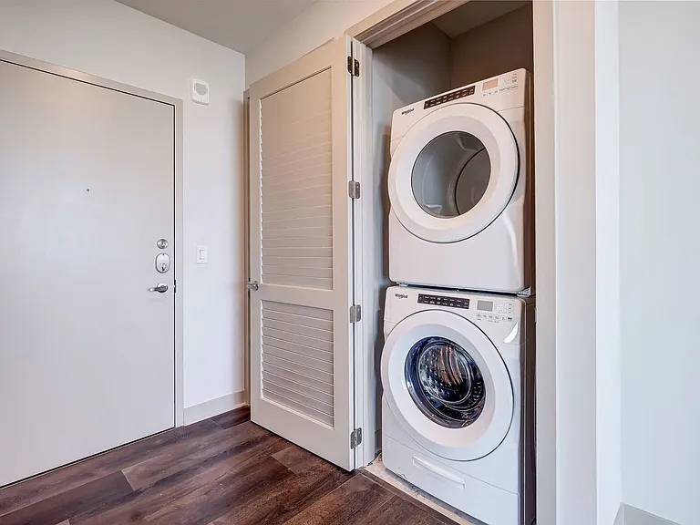 In unit washer and dryer