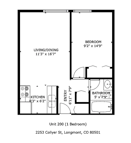 Floor plan 1X1