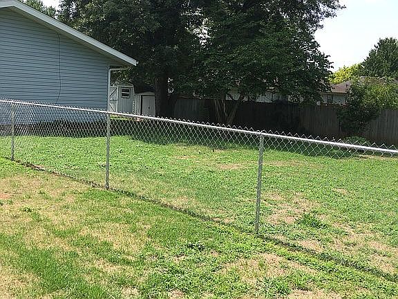 Large fenced back yard