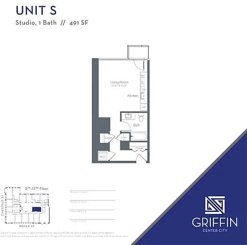Floor plan S Studio