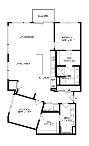 Floor plan Twain