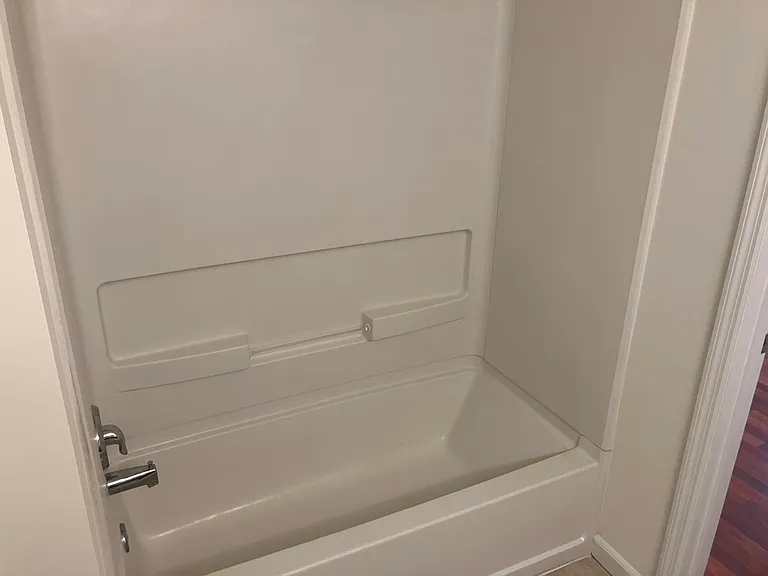 Tub located in the hall bath.