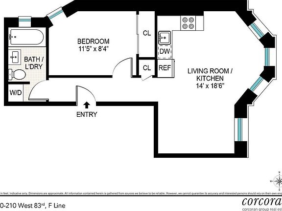 2nd image of 210 W 83rd St APT 4F