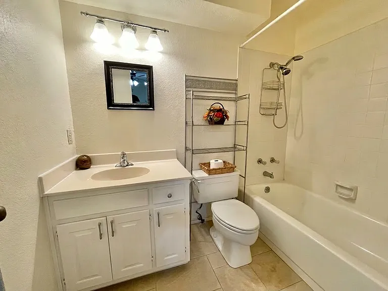 Attached Guest Bathroom.