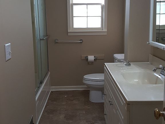 Updated bathroom with tub & shower