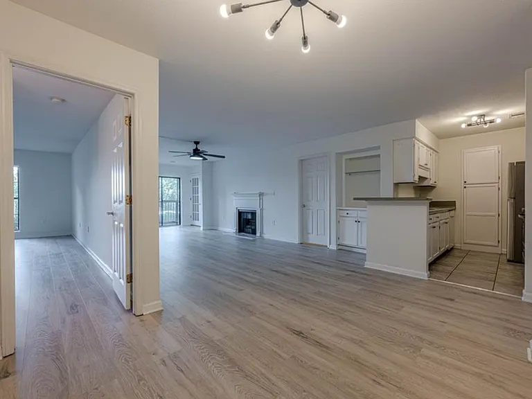 Living room featuring wood finished floors