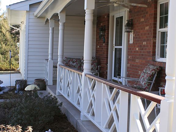 Custom porch railing