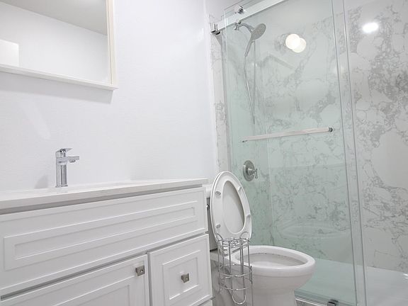 Bathroom with shower stall