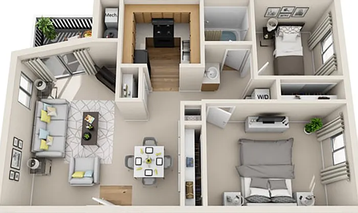 2x1 Floorplan