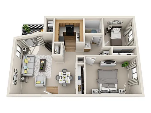 Floor plan Two Bedroom