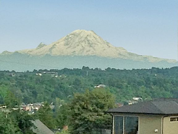 On a clear day Mt. Rainier