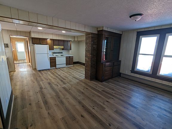 Livingroom, Kitchen, Back door. Bedroom is to the right behind the kitchen wall
