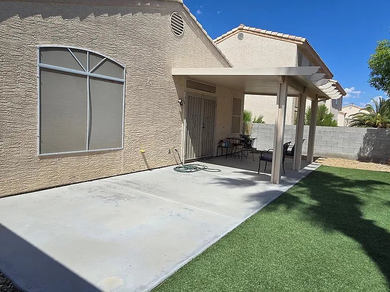 Backyard patio