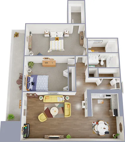 Two bedroom, two bath, 911 square feet Two bedroom, two bath, 911 square feet