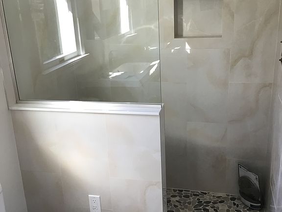 Marble Master bathroom 